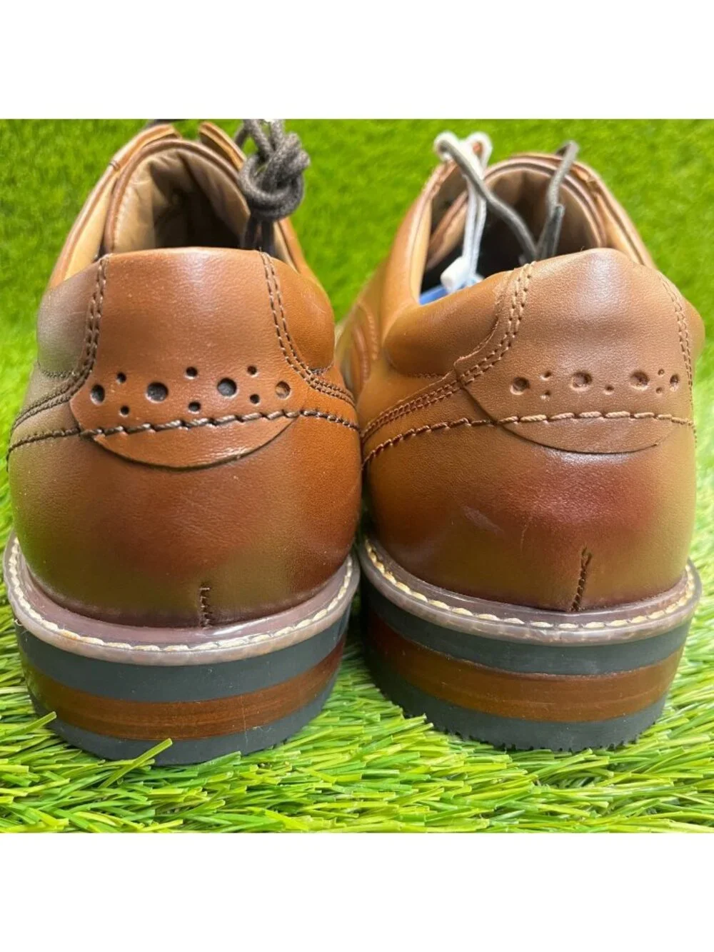 Nunn Bush Westfield Mens Size 13 Brown Casual Classic Cap Toe Oxford Dress Shoes